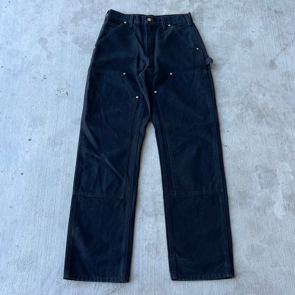 Carhartt black double knee work wear carpenter pants